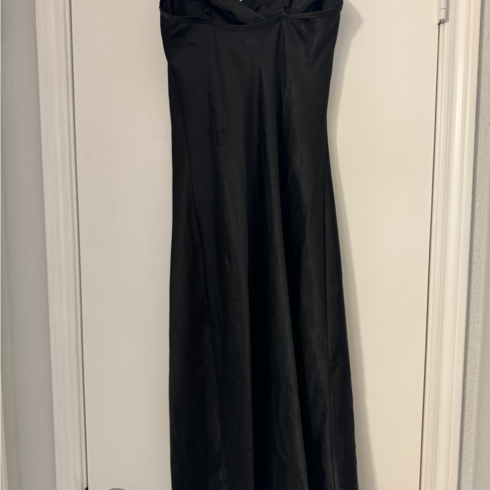 Bebe Black Strapless Gown for Cocktail